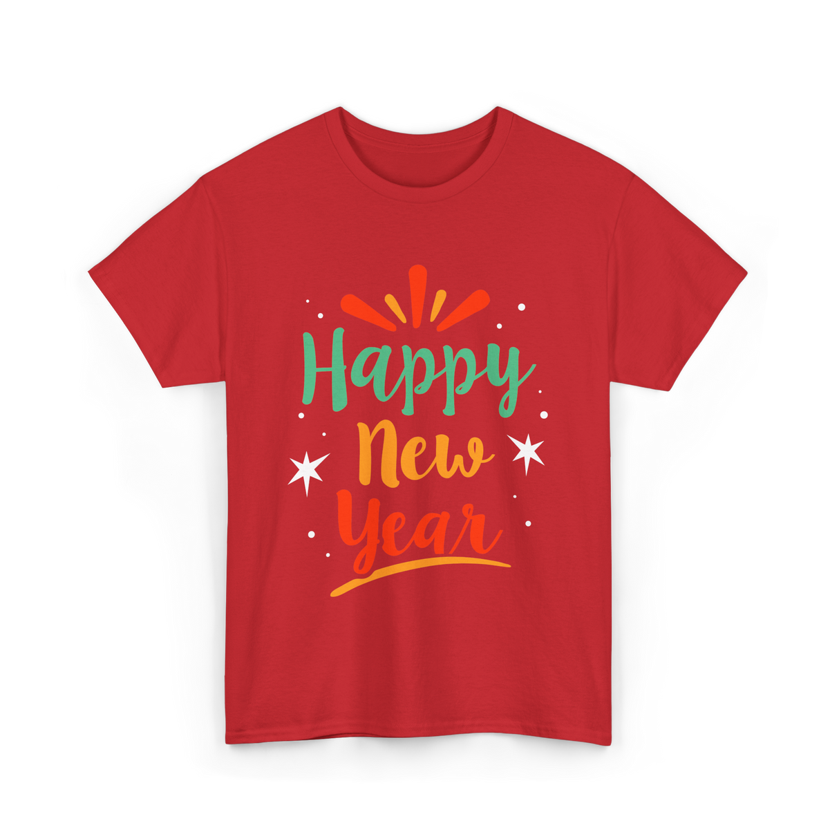 Happy New Year Celebration T-Shirt - Red