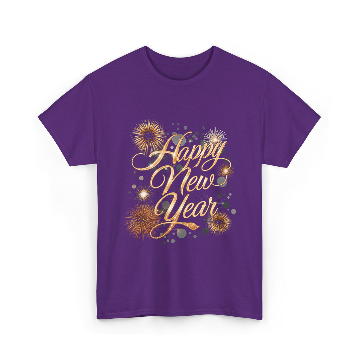 Happy New Year Celebration T-Shirt - Purple