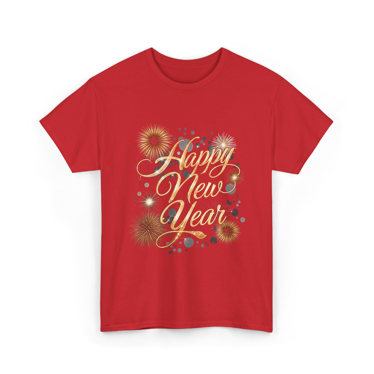 Happy New Year Celebration T-Shirt - Red