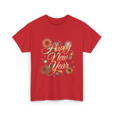 Happy New Year Celebration T-Shirt - Red