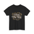 Happy New Year Celebration T-Shirt - Black