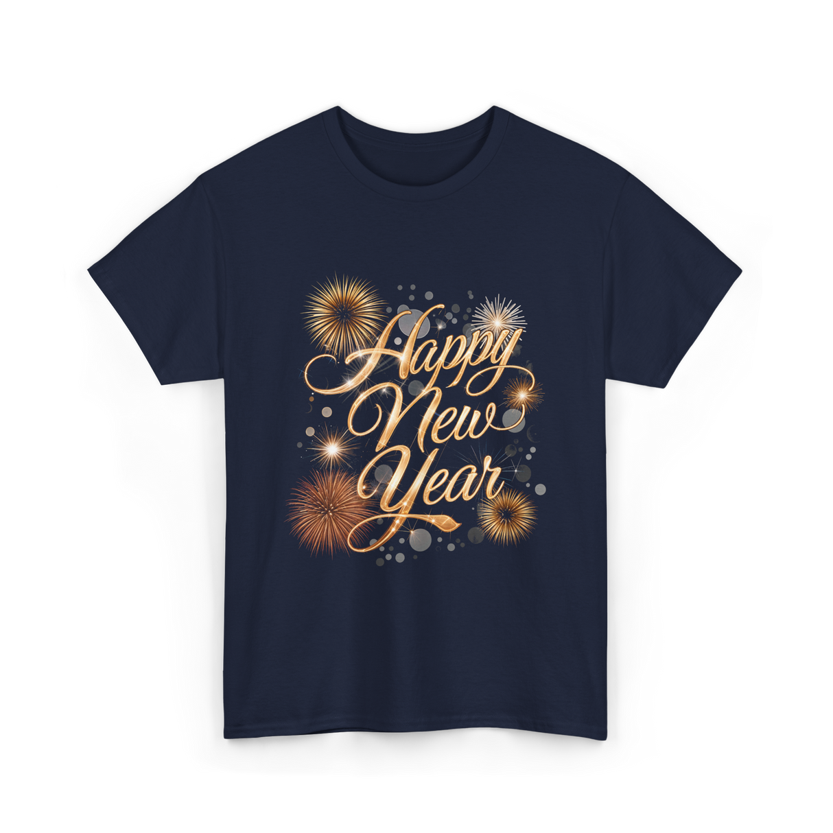 Happy New Year Celebration T-Shirt - Navy