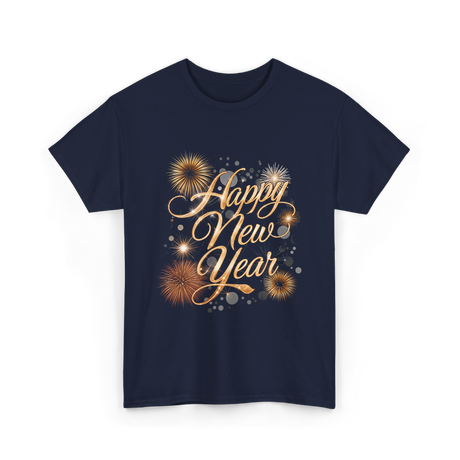 Happy New Year Celebration T-Shirt - Navy