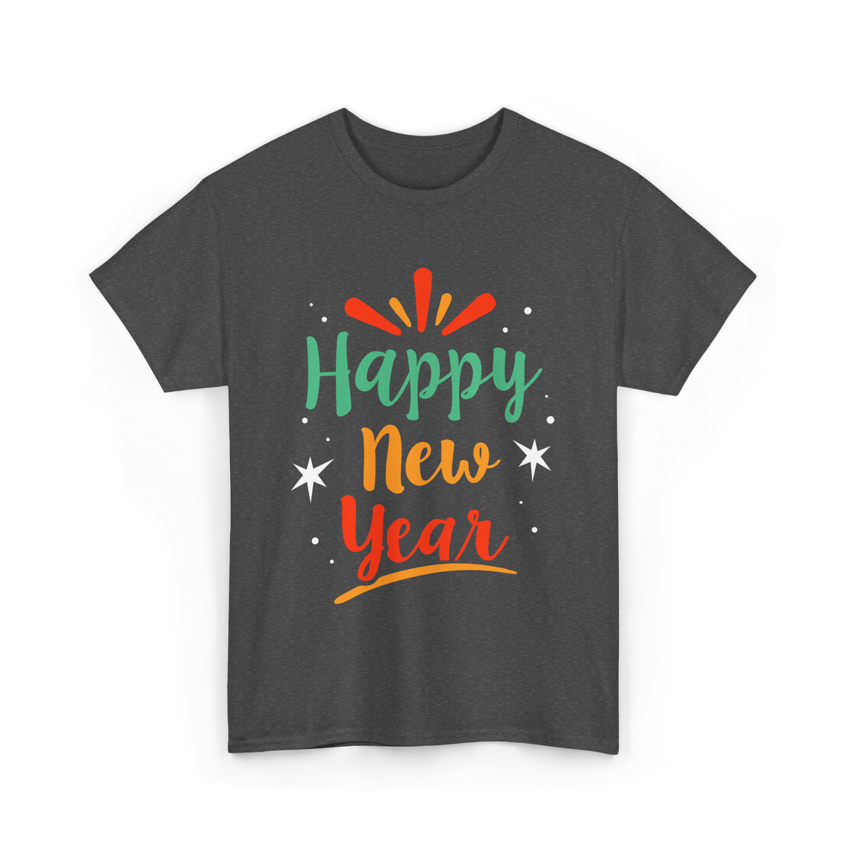 Happy New Year Celebration T-Shirt - Dark Heather