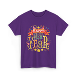 Happy New Year Celebration T-Shirt - Purple