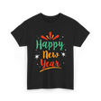 Happy New Year Celebration T-Shirt - Black