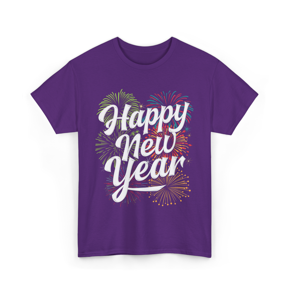 Happy New Year Celebration T-Shirt - Purple