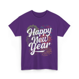 Happy New Year Celebration T-Shirt - Purple