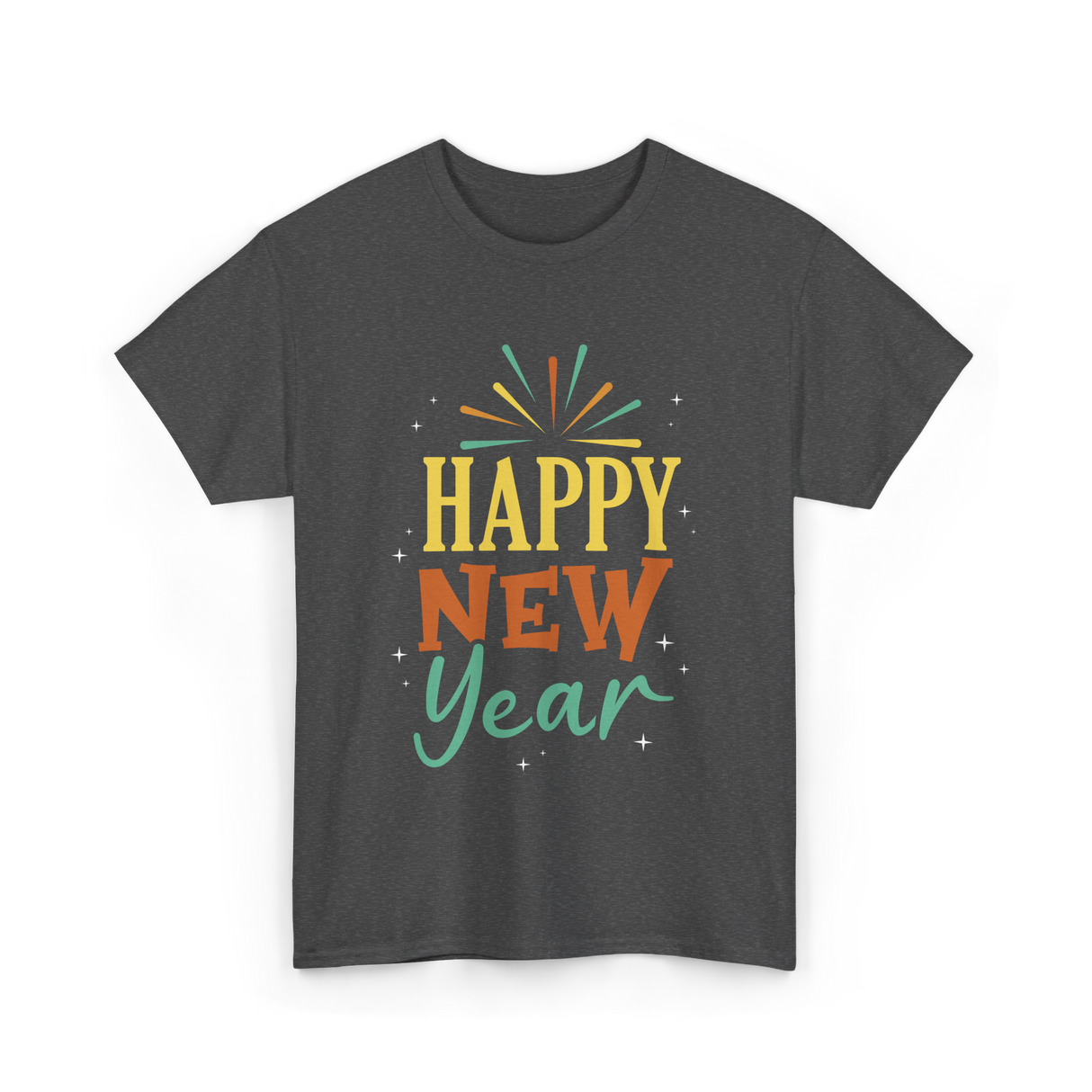 Happy New Year Celebration T-Shirt - Dark Heather