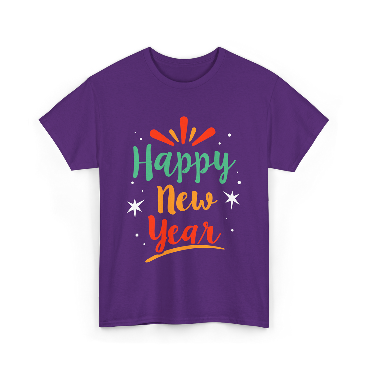 Happy New Year Celebration T-Shirt - Purple