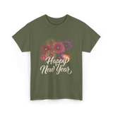 Happy New Year Celebration T-Shirt - Military Green