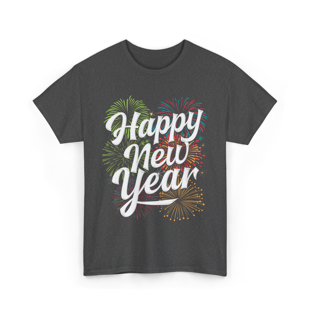 Happy New Year Celebration T-Shirt - Dark Heather