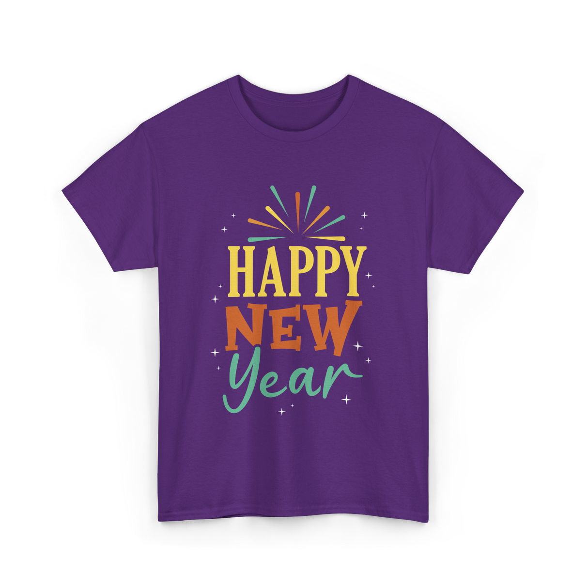 Happy New Year Celebration T-Shirt - Purple