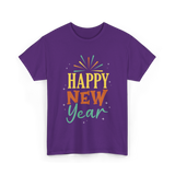 Happy New Year Celebration T-Shirt - Purple