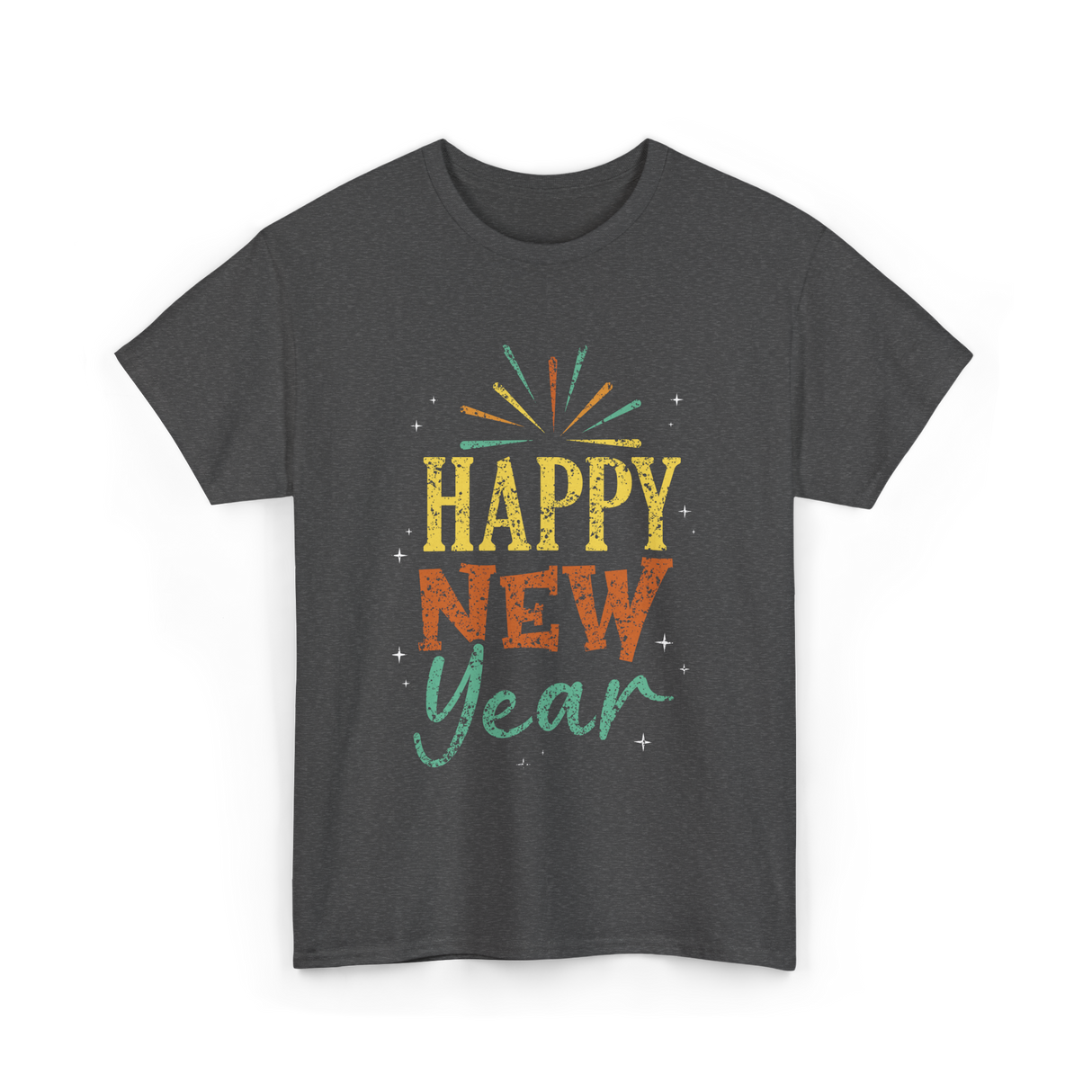 Happy New Year Celebration T-Shirt - Dark Heather