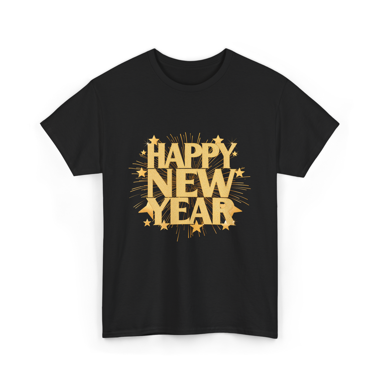 Happy New Year New Year Celebration T-Shirt - Black