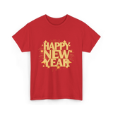 Happy New Year New Year Celebration T-Shirt - Red