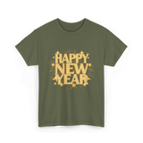 Happy New Year New Year Celebration T-Shirt - Military Green