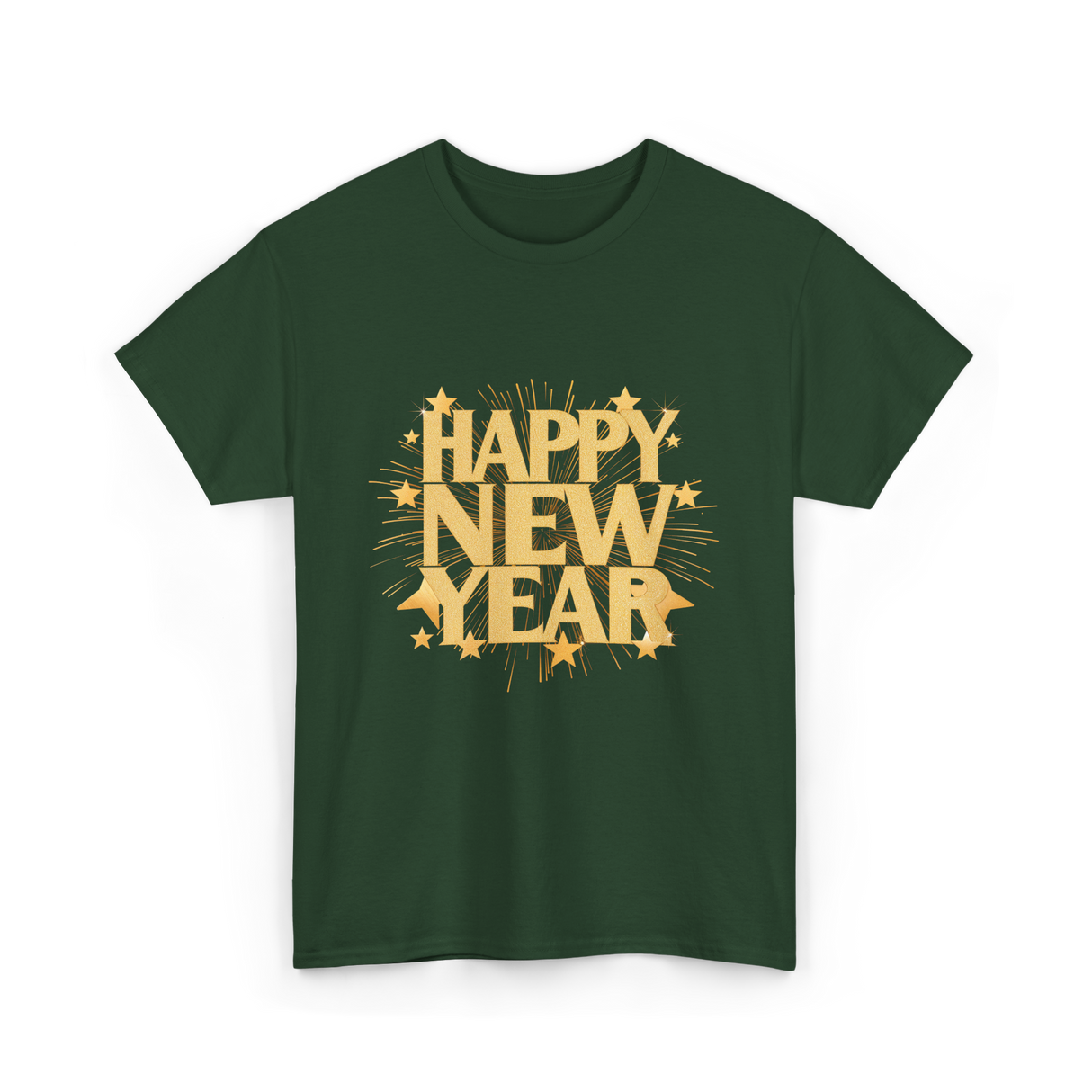 Happy New Year New Year Celebration T-Shirt - Forest Green