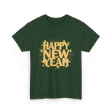 Happy New Year New Year Celebration T-Shirt - Forest Green