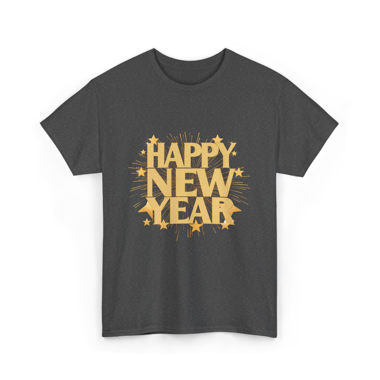 Happy New Year New Year Celebration T-Shirt - Dark Heather