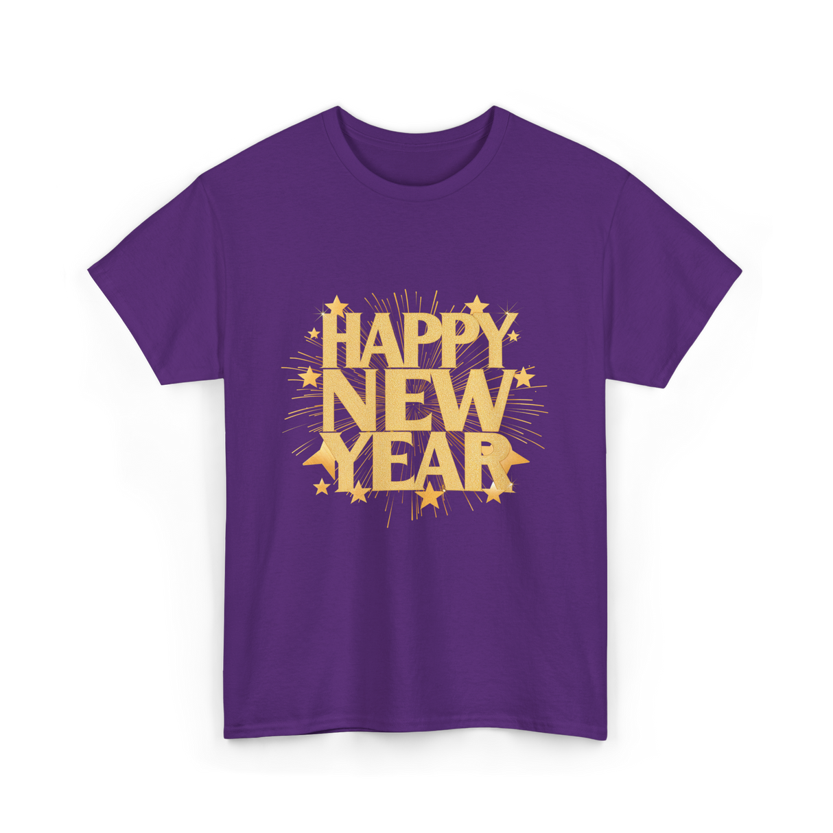 Happy New Year New Year Celebration T-Shirt - Purple