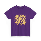 Happy New Year New Year Celebration T-Shirt - Purple