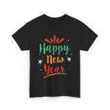 Happy New Year New Year T-Shirt - Black