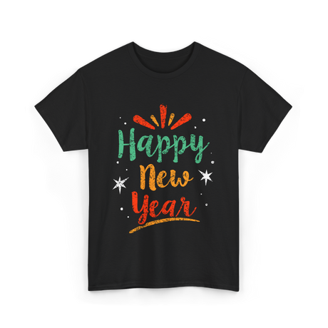 Happy New Year New Year T-Shirt - Black