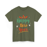 Happy New Year New Year T-Shirt - Military Green