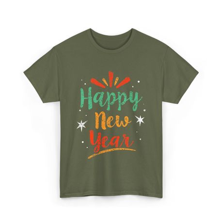 Happy New Year New Year T-Shirt - Military Green