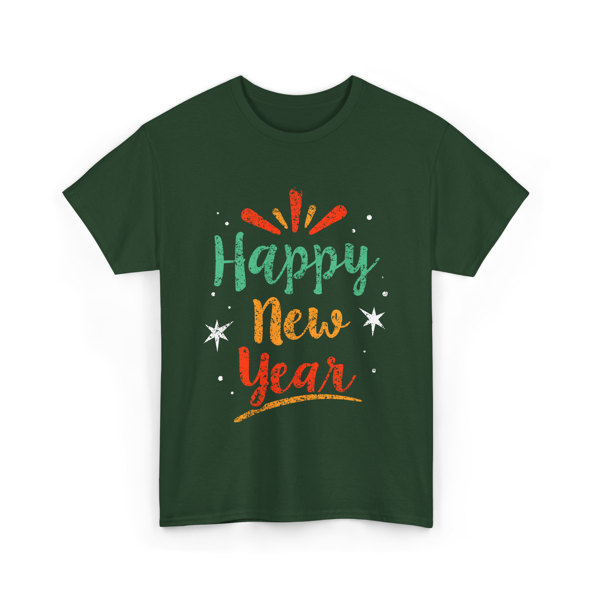 Happy New Year New Year T-Shirt - Forest Green