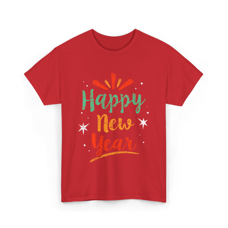 Happy New Year New Year T-Shirt - Red