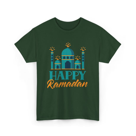 Happy Ramadan T-Shirt - Forest Green