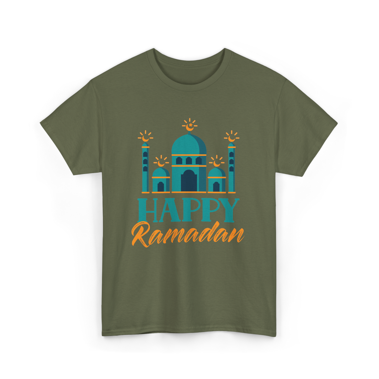 Happy Ramadan T-Shirt - Military Green