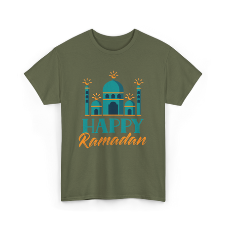 Happy Ramadan T-Shirt - Military Green