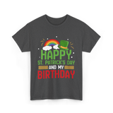 Happy St Patricks Day Birthday Celebration T-Shirt - Dark Heather