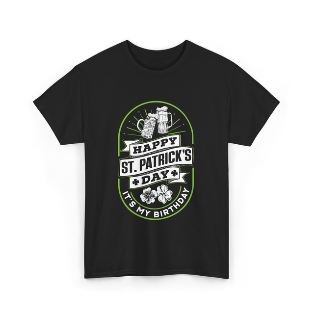 Happy St Patrick's Day Celebration T-Shirt - Black