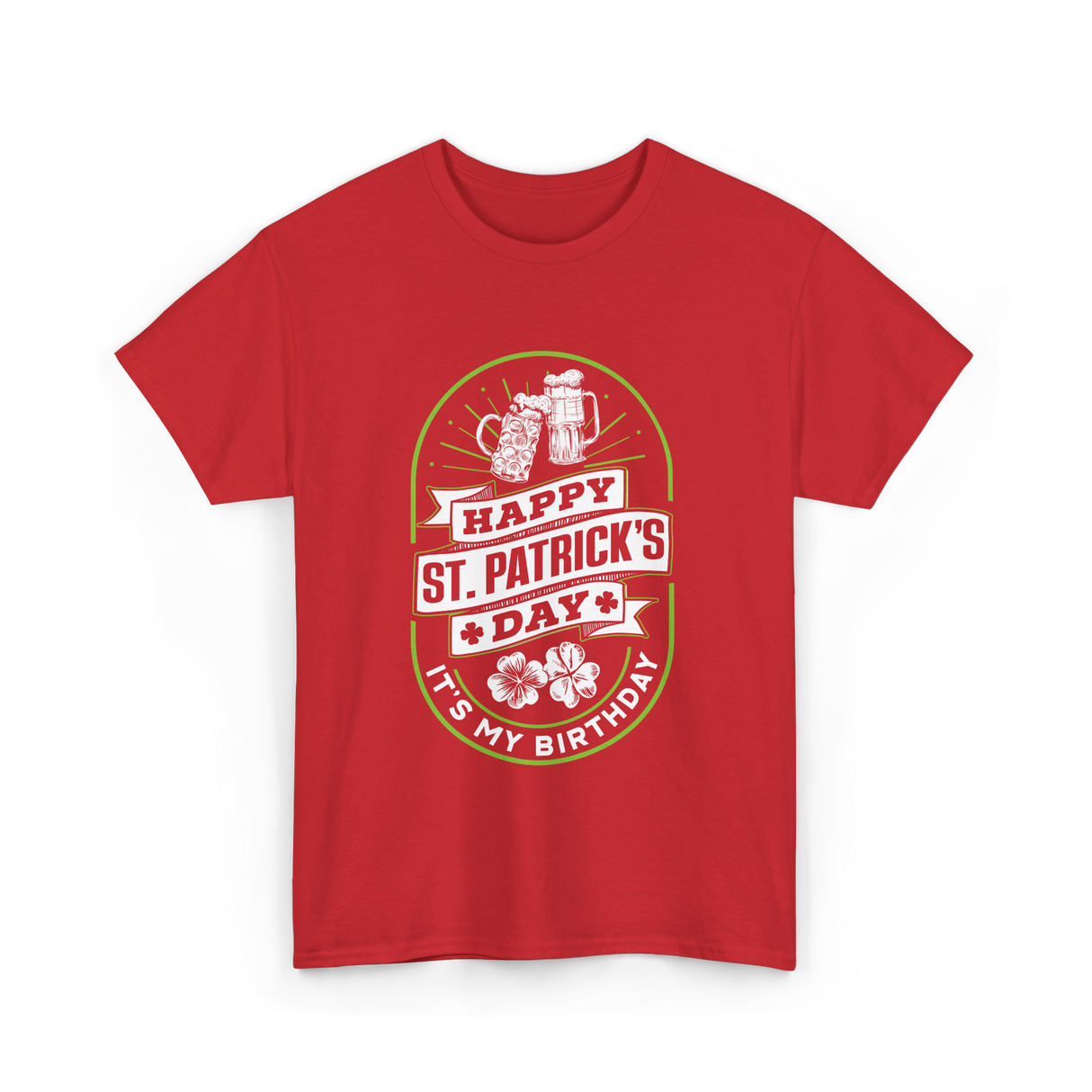 Happy St Patrick's Day Celebration T-Shirt - Red