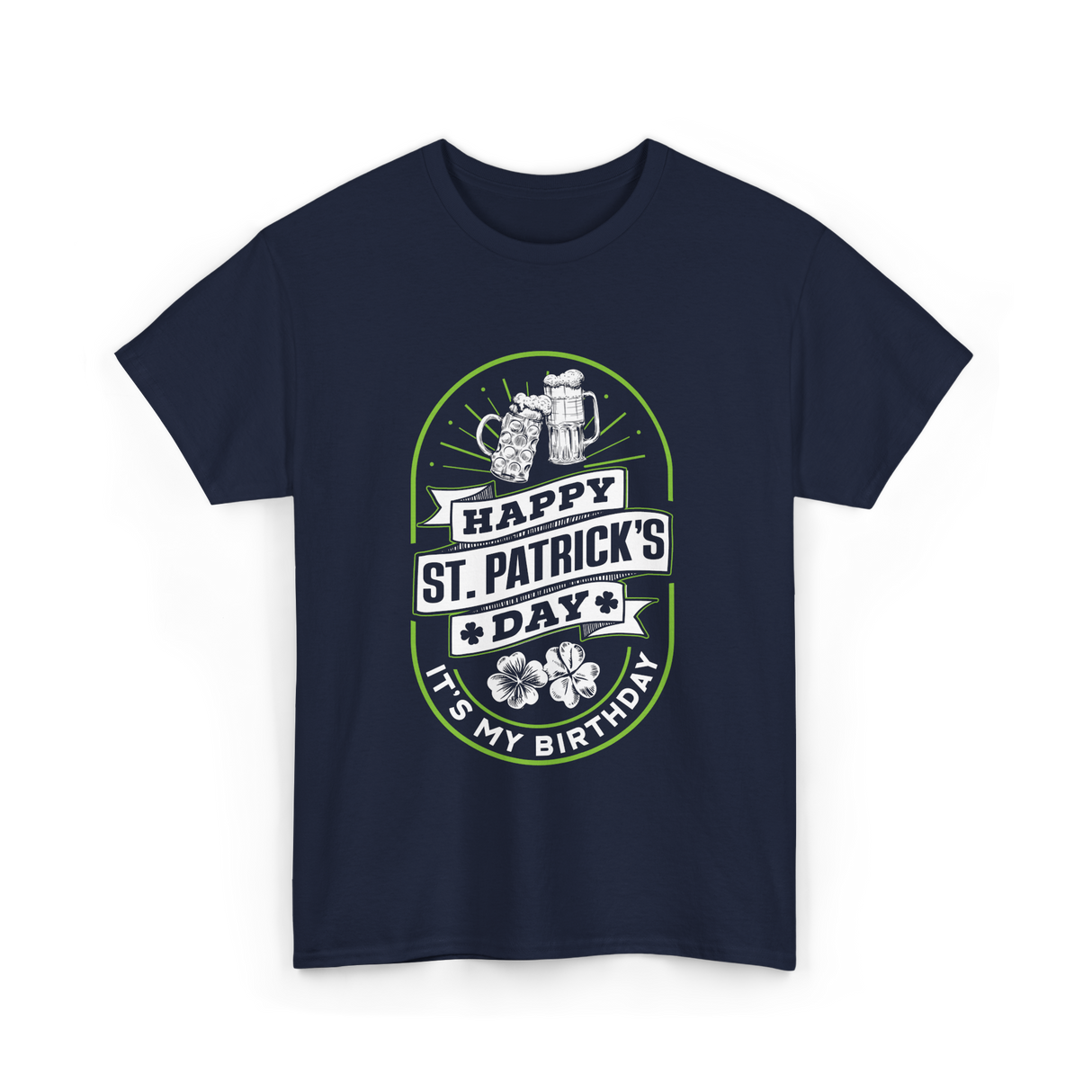 Happy St Patrick's Day Celebration T-Shirt - Navy