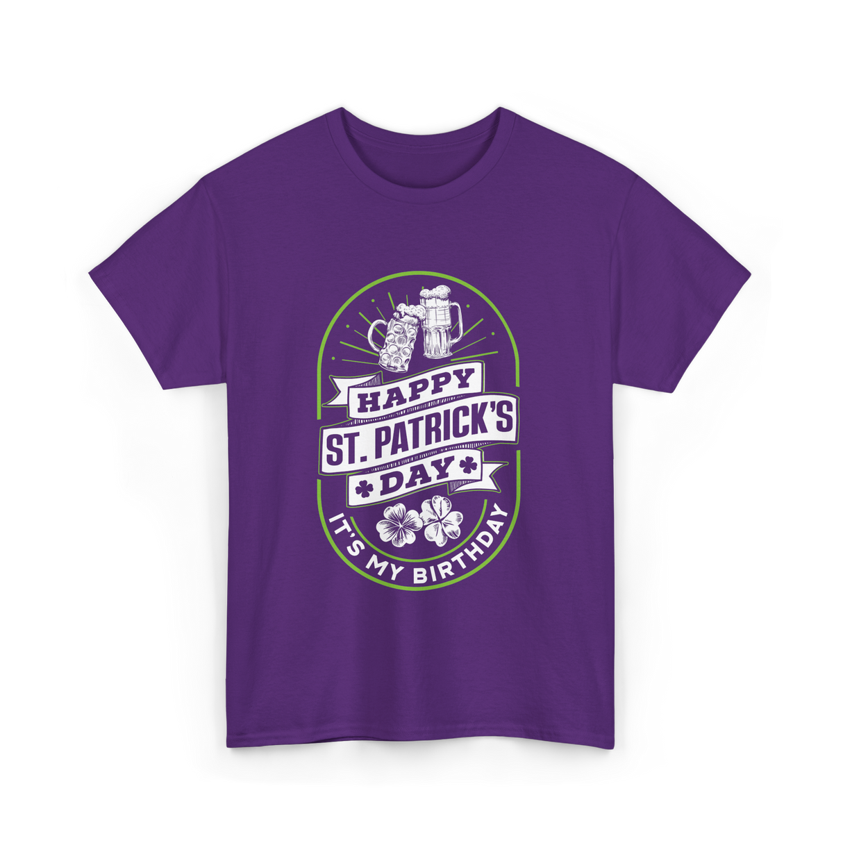 Happy St Patrick's Day Celebration T-Shirt - Purple