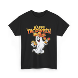 Happy Tacoween Taco Ghost T-Shirt - Black