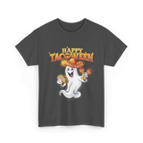 Happy Tacoween Taco Ghost T-Shirt - Dark Heather