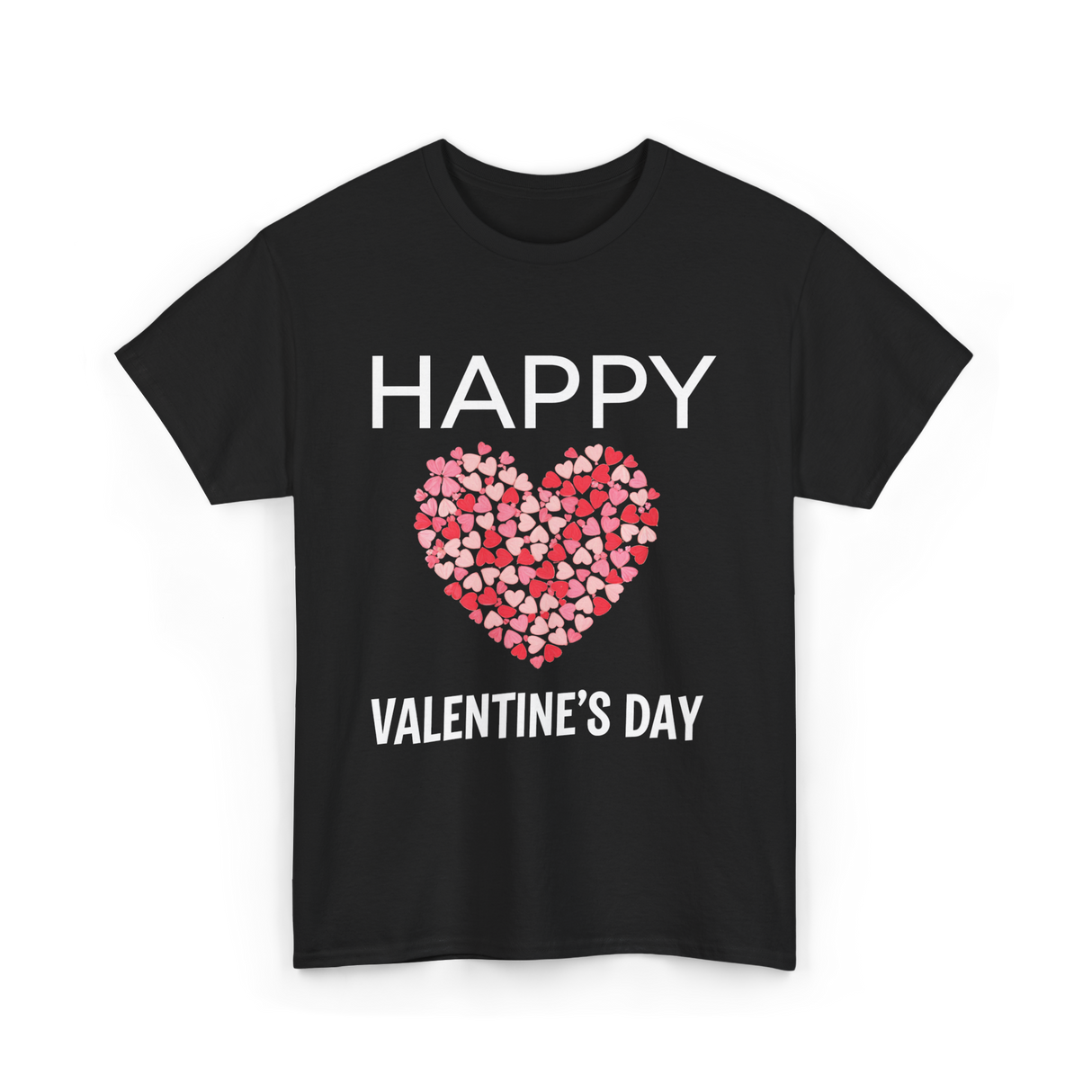 Happy Valentine's Day Love T-Shirt - Black