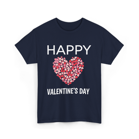 Happy Valentine's Day Love T-Shirt - Navy