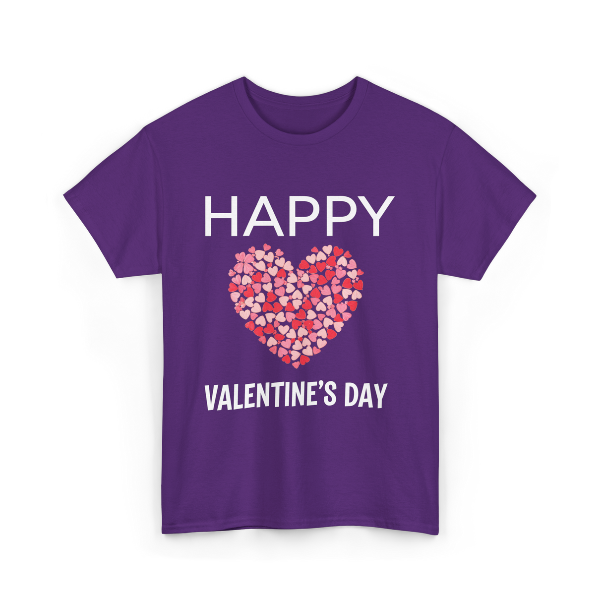 Happy Valentine's Day Love T-Shirt - Purple