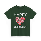 Happy Valentine's Day Love T-Shirt - Forest Green