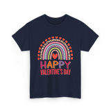 Happy Valentine's Day Rainbow T-Shirt - Navy