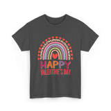 Happy Valentine's Day Rainbow T-Shirt - Dark Heather