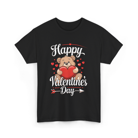 Happy Valentine's Day Valentine T-Shirt - Black